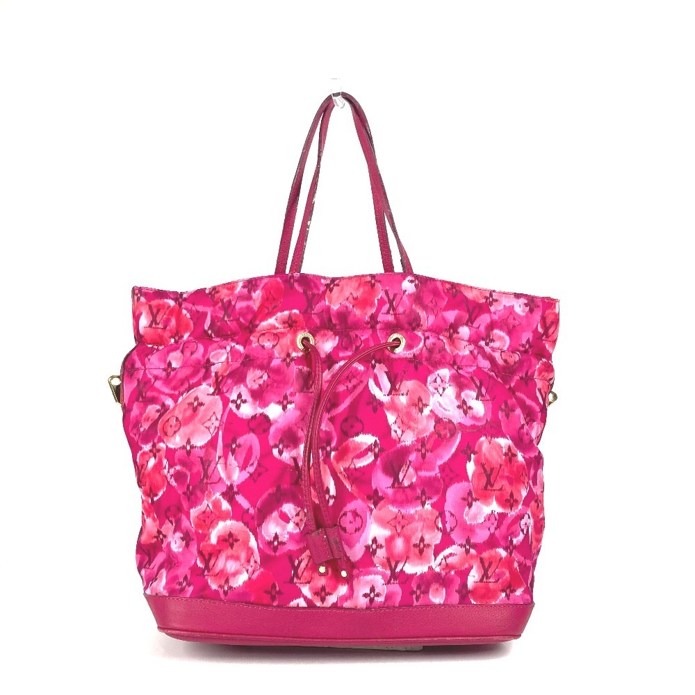 ショルダーバッグ M94313 ノエフルMM イカットフラワー 巾着 カバン トートバッグ 肩掛け レザー/ナイロン ピンク