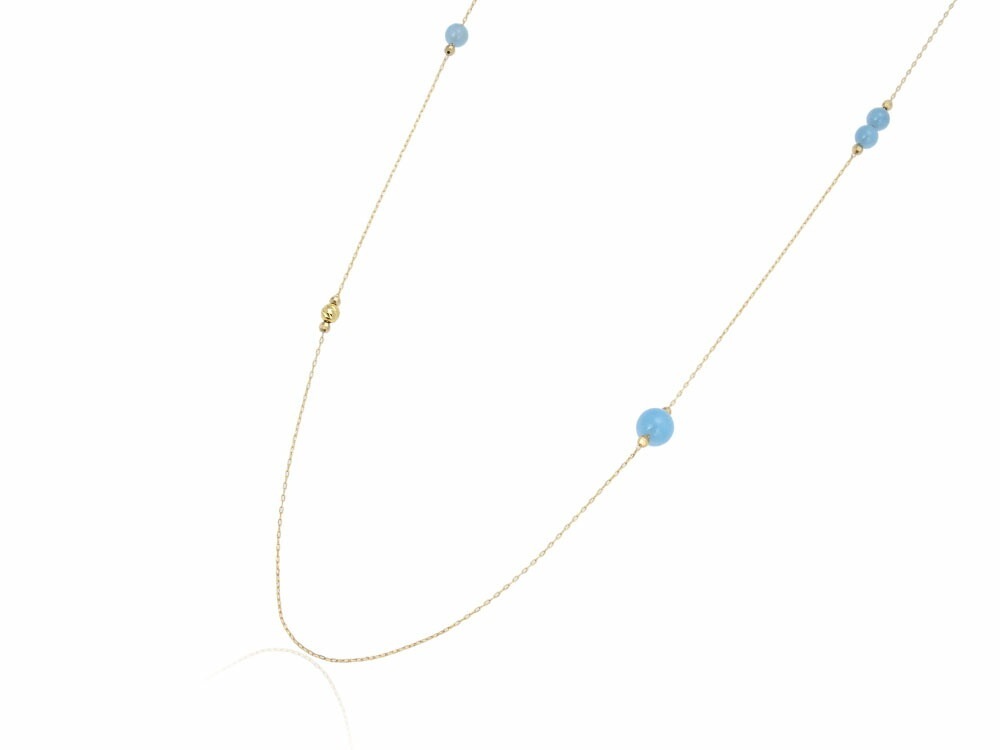 ネックレス レディース アクアマリン パワーストーン ロングネックレス 925 ペンダント シンプル 金属アレルギー対応 ジュエリー アクセサリー ゴールド SILVER925 プレゼント ギ