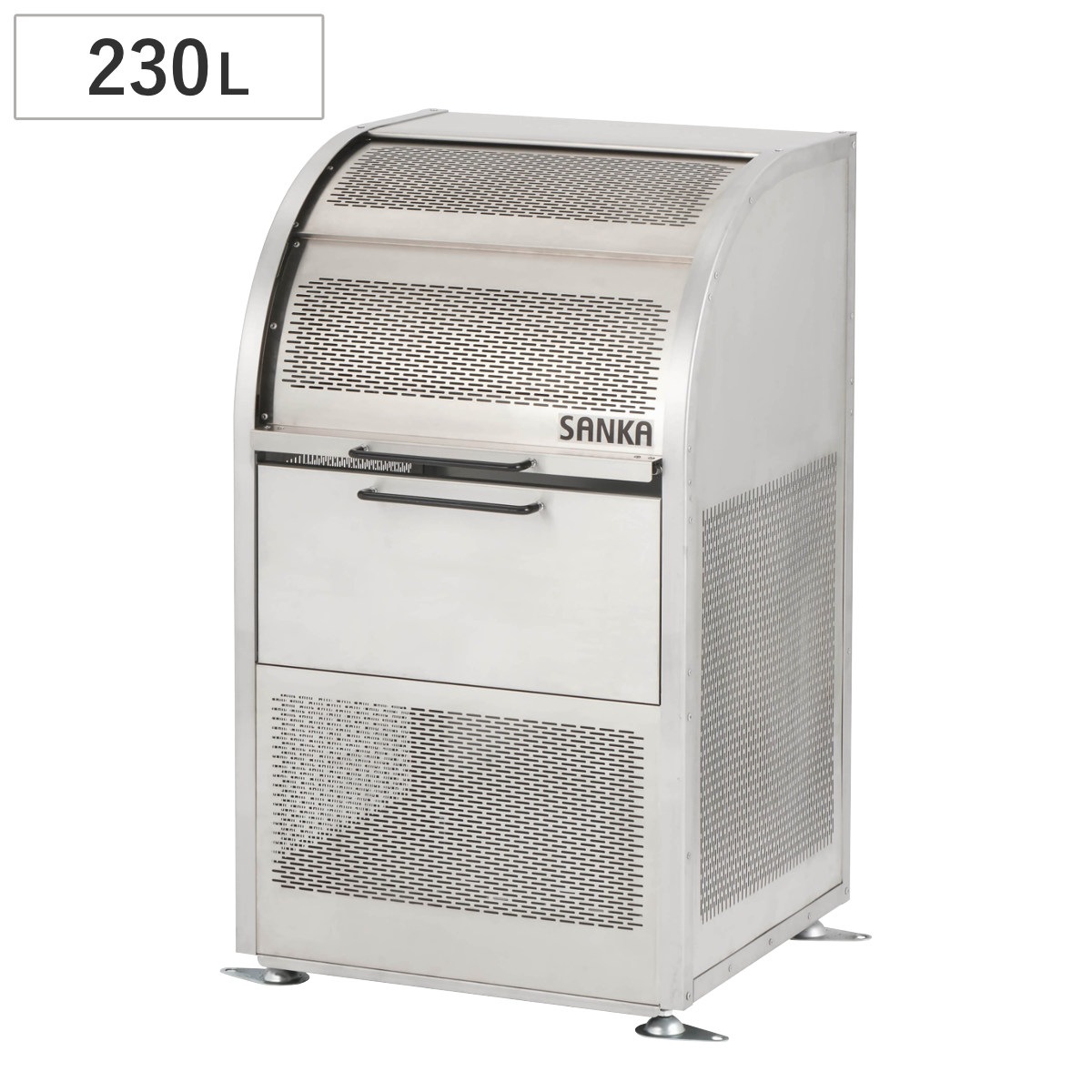 業務用ゴミ箱 230L ダストコDX 600 屋外用 ゴミ箱 スライド蓋 ゴミ 5袋分 収集ボックス 屋外ストッカー 収納庫 ゴミ置き場 ゴミ捨て 230リットル 大容量 ふた付き 法人限定