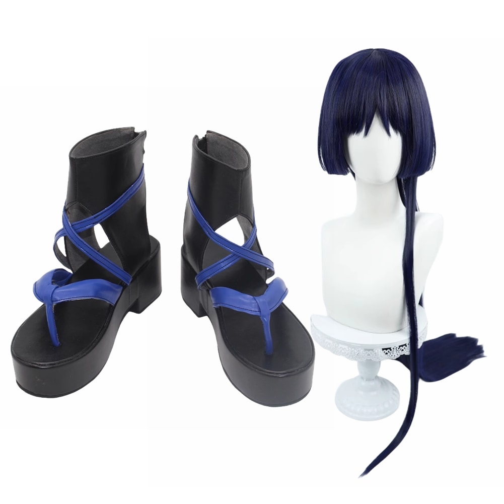 コスプレ靴 ブーツ 国崩 放浪者 スカラマシュ 散兵 ウィッグ付き コスプレ 演出服 アニメ 祭り ハロウィン クリスマス 学園祭 文化祭 仮装