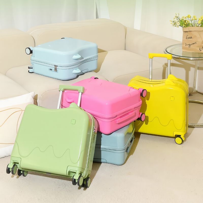 乗れる スーツケース キャリーバッグ キャリーケース 子ども キッズ 子供 耳付き 360回転 TSAロック 旅行 トラベル
