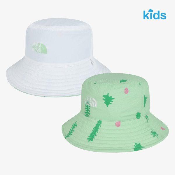 キッズ リバーシブル バケットハット NE3HS02S LIGHT GREEN
