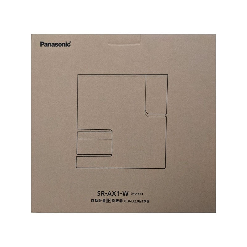 【新品】Panasonic パナソニック 自動計量IH炊飯器 2合 SR-AX1-W ホワイト