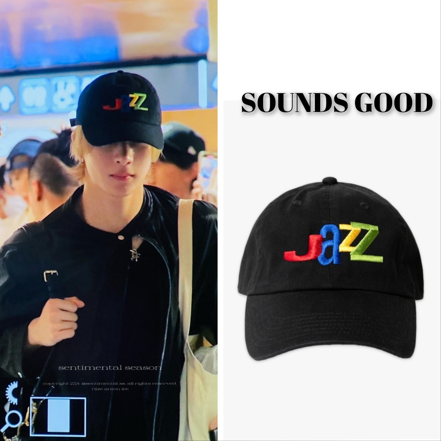 RIIZE アントン 着用 JazZ Hat - Black