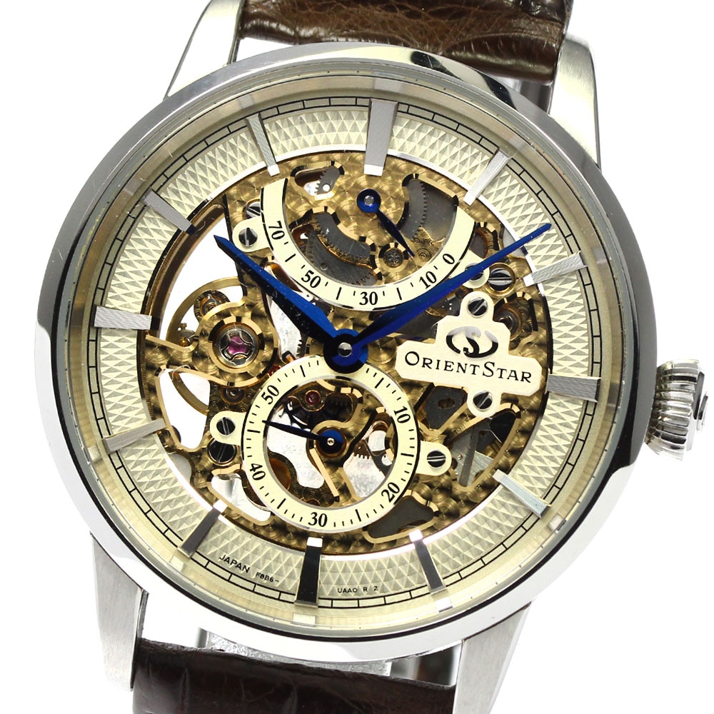 オリエント ORIENT RK-AZ0001S オリエントスター クラシック スケルトン 手巻き メンズ 保証書付き_795704【中古】