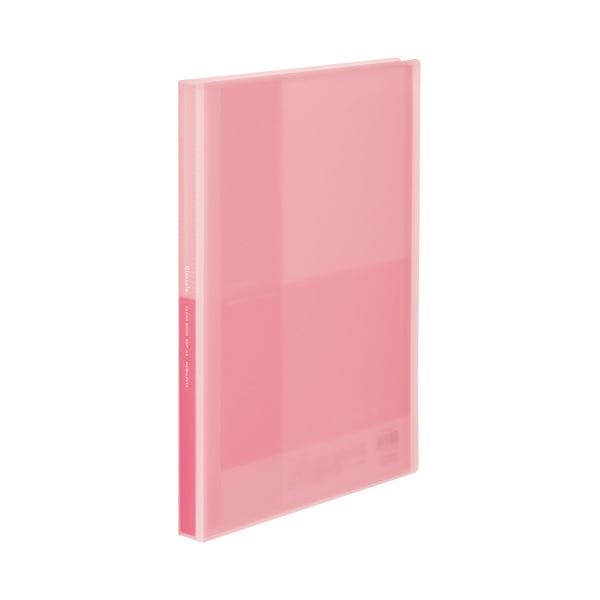 （まとめ）コクヨ クリヤーブック（Glassele） 固定式 A4タテ 40ポケット ライトピンク ラ-GL40LP 1冊 (×30セット)