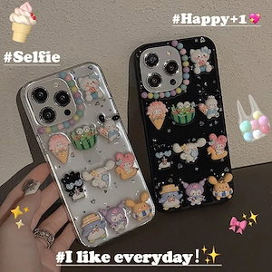 キティちゃん iphoneケース クロミ iphone15ケース iphone15proケース iphone14/13/12ケース ポムポムプリン シナモロール