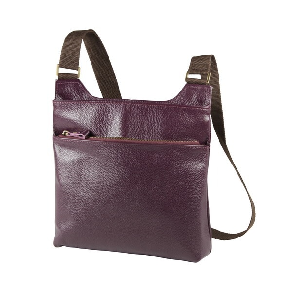 小田清 豊岡工房 牛革ボディショルダー パープル 432313