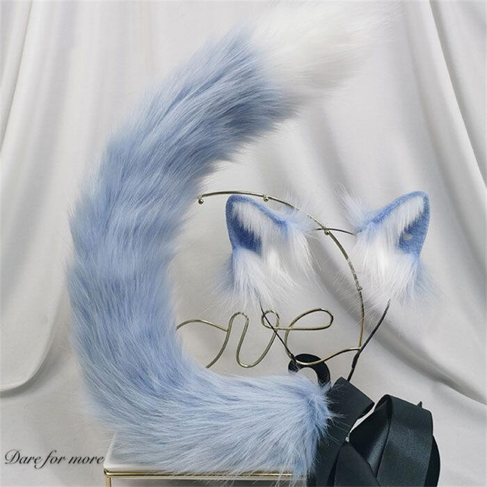 【2点購入で150OFF】品質良い!店舗お勧め! 【急速出荷】猫 ロリータ ねこ耳 モコモコ しっぽ リアル ヘアバンド ヘア飾り カチューシャ 小物 かわいい コスプレ 甘ロリ 衣装 ハントメイド
