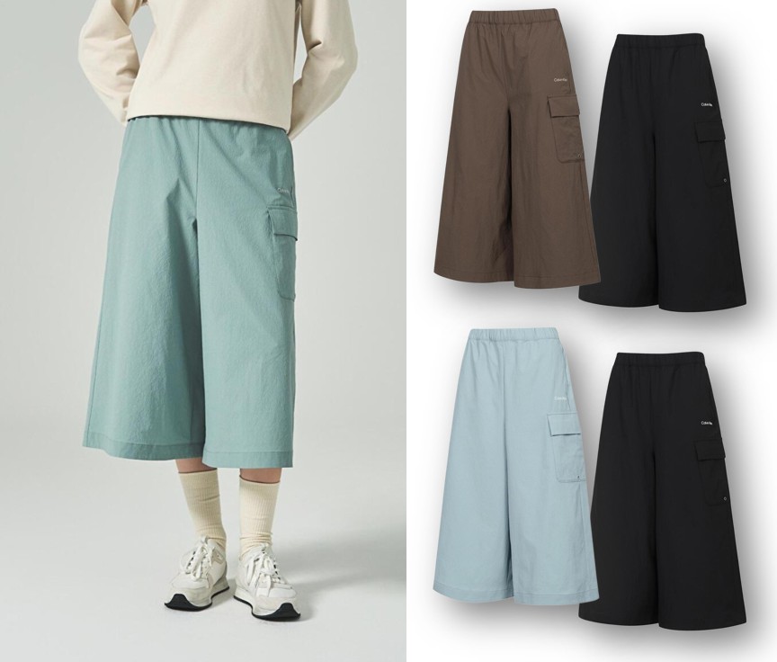 Womens Woven Capri Pants