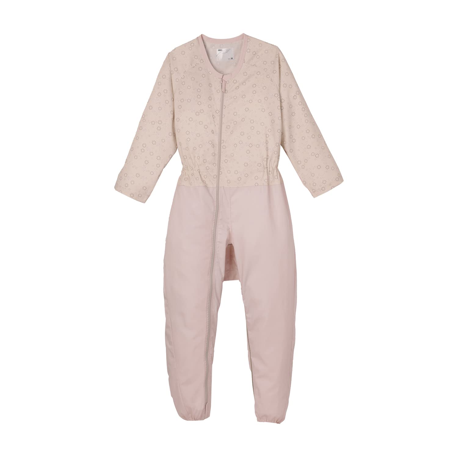 エンゼル コンビネーション フルオープン型 ツイル オールシーズン ローズピンク S 介護パジャマ 9,065円