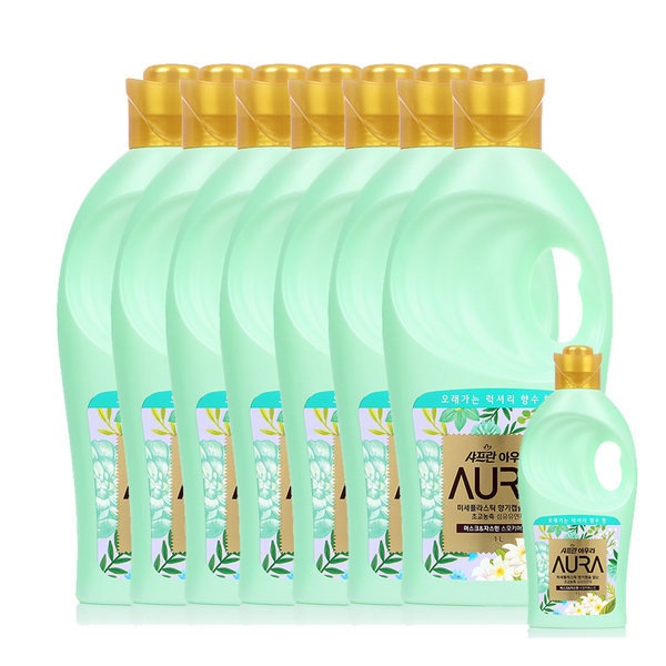 オーラ 超高濃縮柔軟剤 スモーキー 1L 7+1本