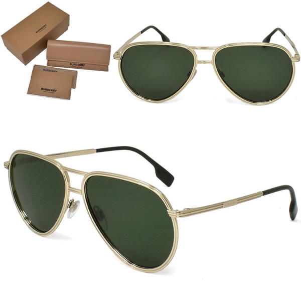 サングラス 0BE3135 110971 59 メンズ レディース ユニセックス ライトゴールド グリーン