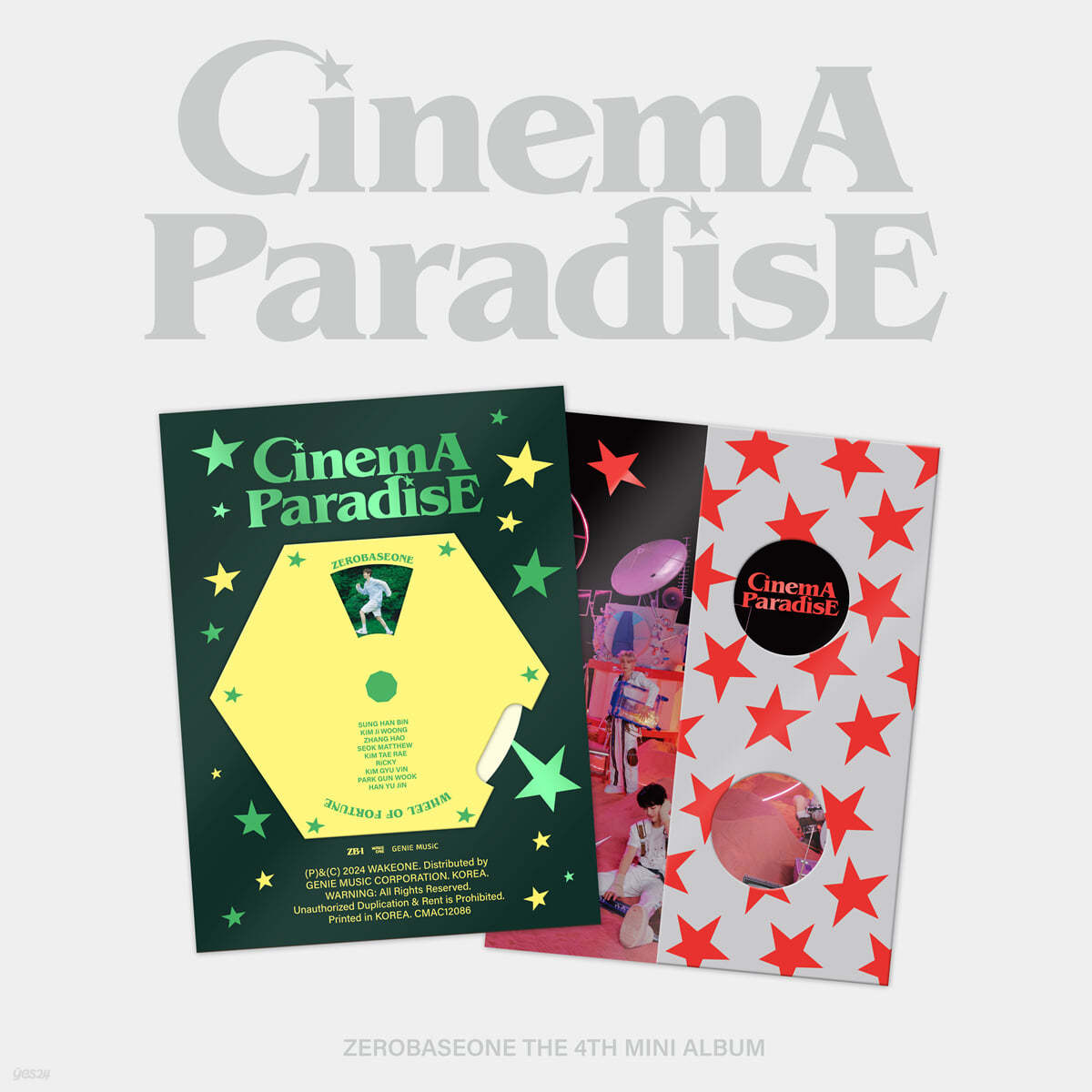 [未開封新品] ZEROBASEONE - ミニアルバム4集：CINEMA PARADISE [2種セット]
