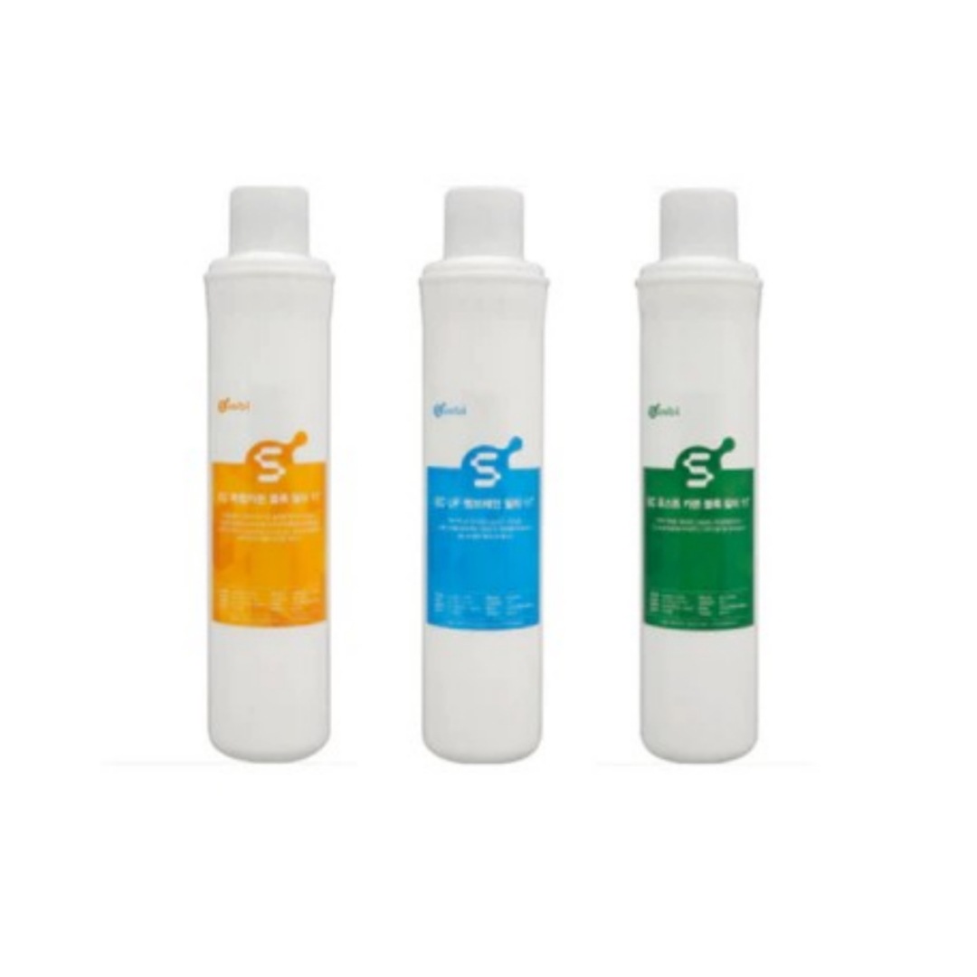[Simbi] 100%互換 Purity Plus タンクレス浄水器 Simbiフィルターセット / UF複合カーボン家庭用浄水キット FW 2500 (3 sets)