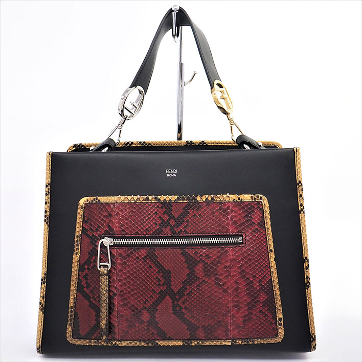 【美品】フェンディ 2WAY ショルダーバッグ ゴールド金具 シルバー金具 ラナウェイ 8BH343 レディース【ハンドバッグ】