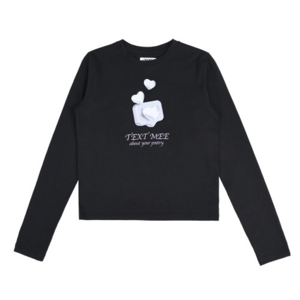 AEAE Text Me LS BLACK A233WLS02BK