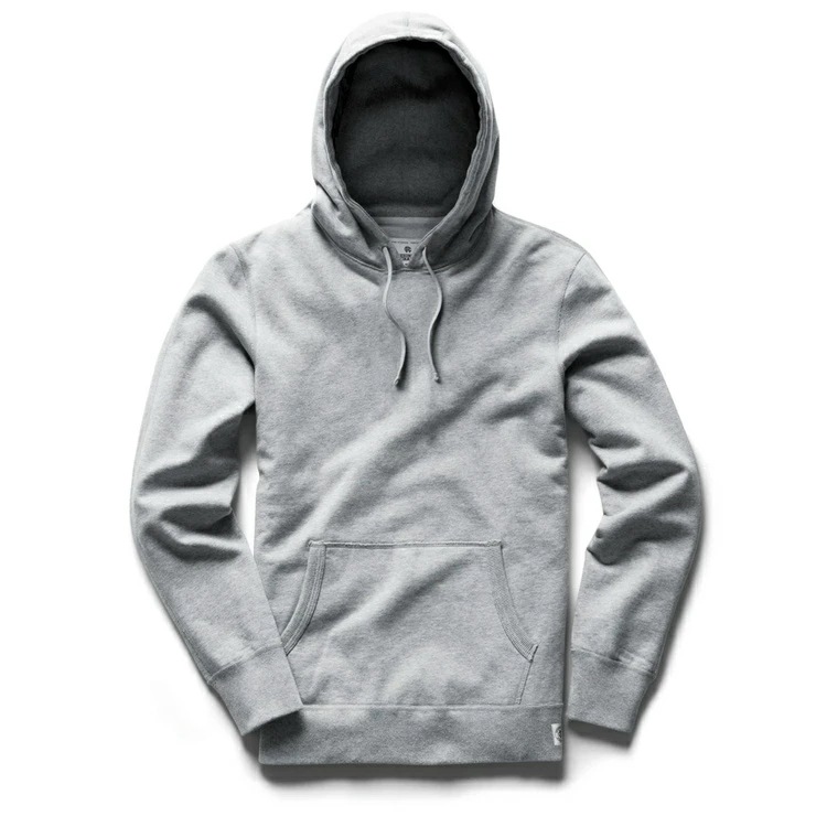 Lightweight Terry Pullover Hoodie S HEATHER GREY #RC-3529