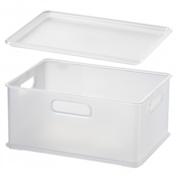 収納用品 natura（ナチュラ） インボックス S+プレート 各4個組 クリア NIB-S4PS4 CL-4