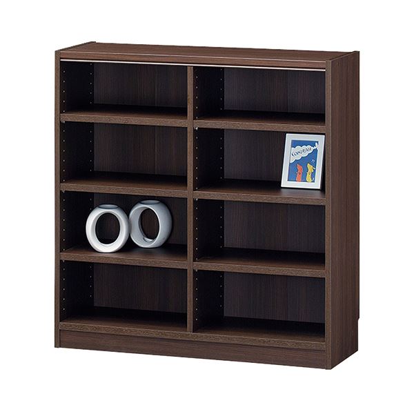 白井産業 木製棚タナリオ TNL-9087 ダークブラウン (約幅870×奥290×高900mm)