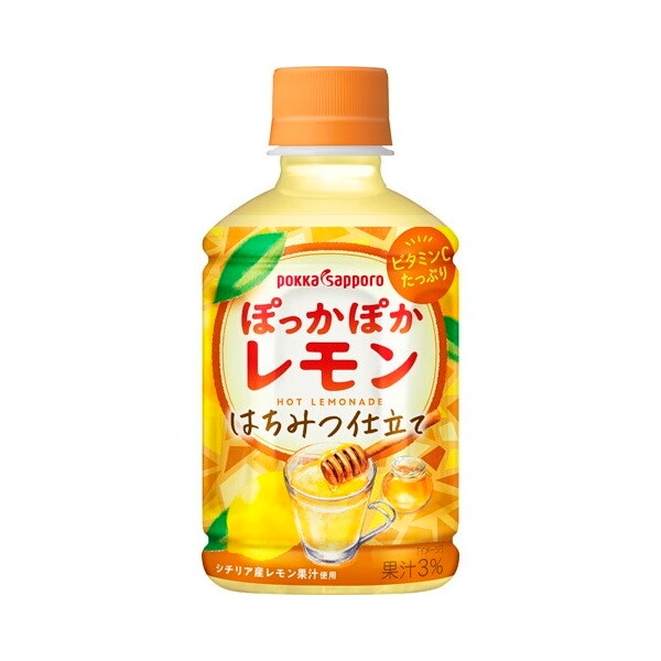 ポッカサッポロ ぽっかぽかレモン ペット 275ml× 24 メーカー直送