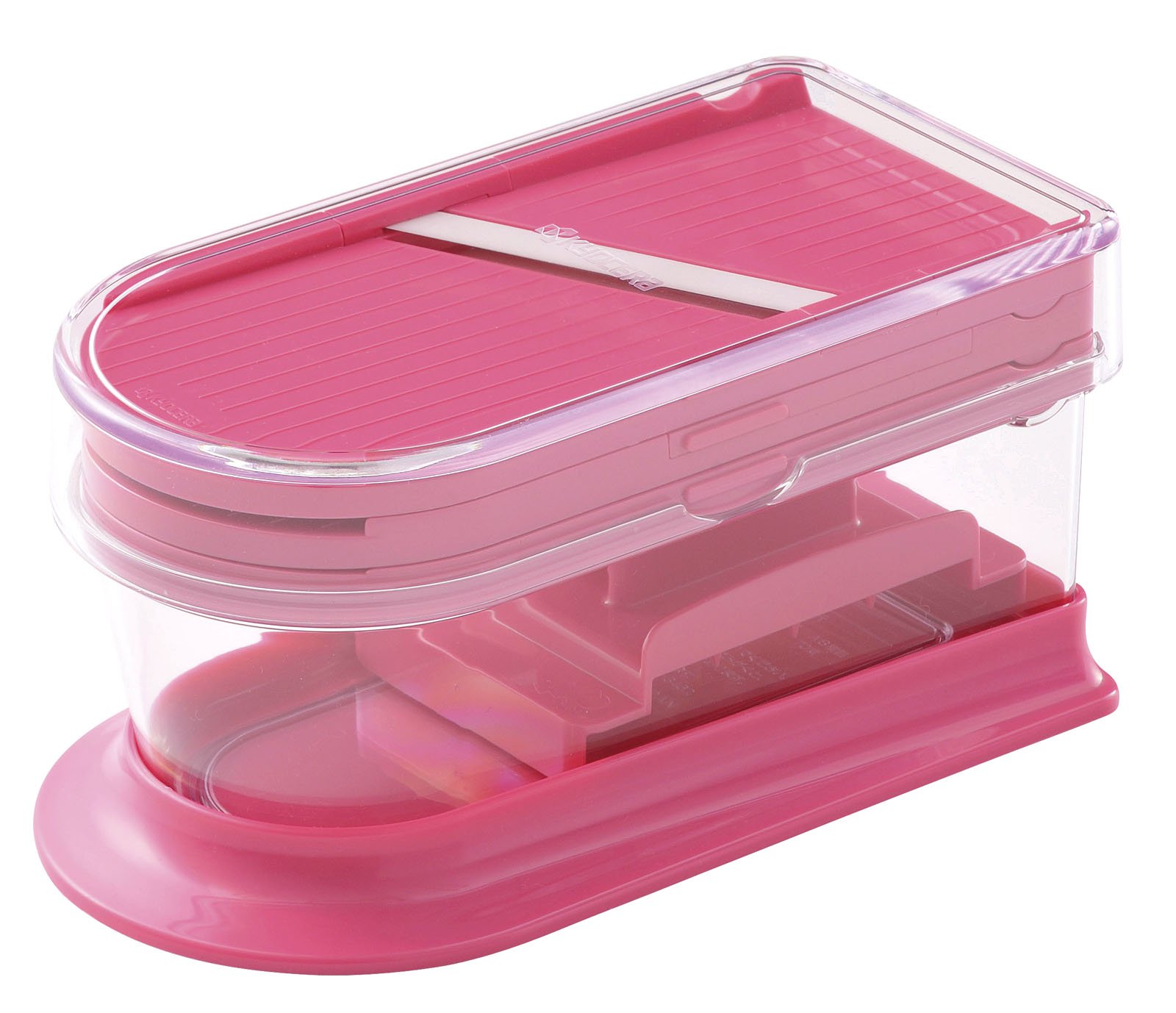 スライサー コンパクト 調理器セット 日本製 セラミック サビない 薄切り / 千切り / おろし 除菌漂白 OK ピンク CS-350-PK