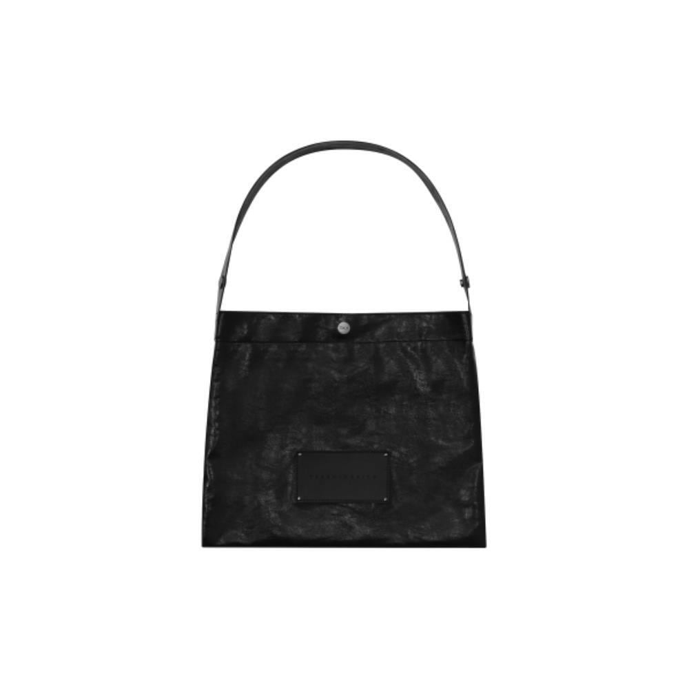 TREEMINGBIRD Rivet Point Leather Square Mini Bag Black