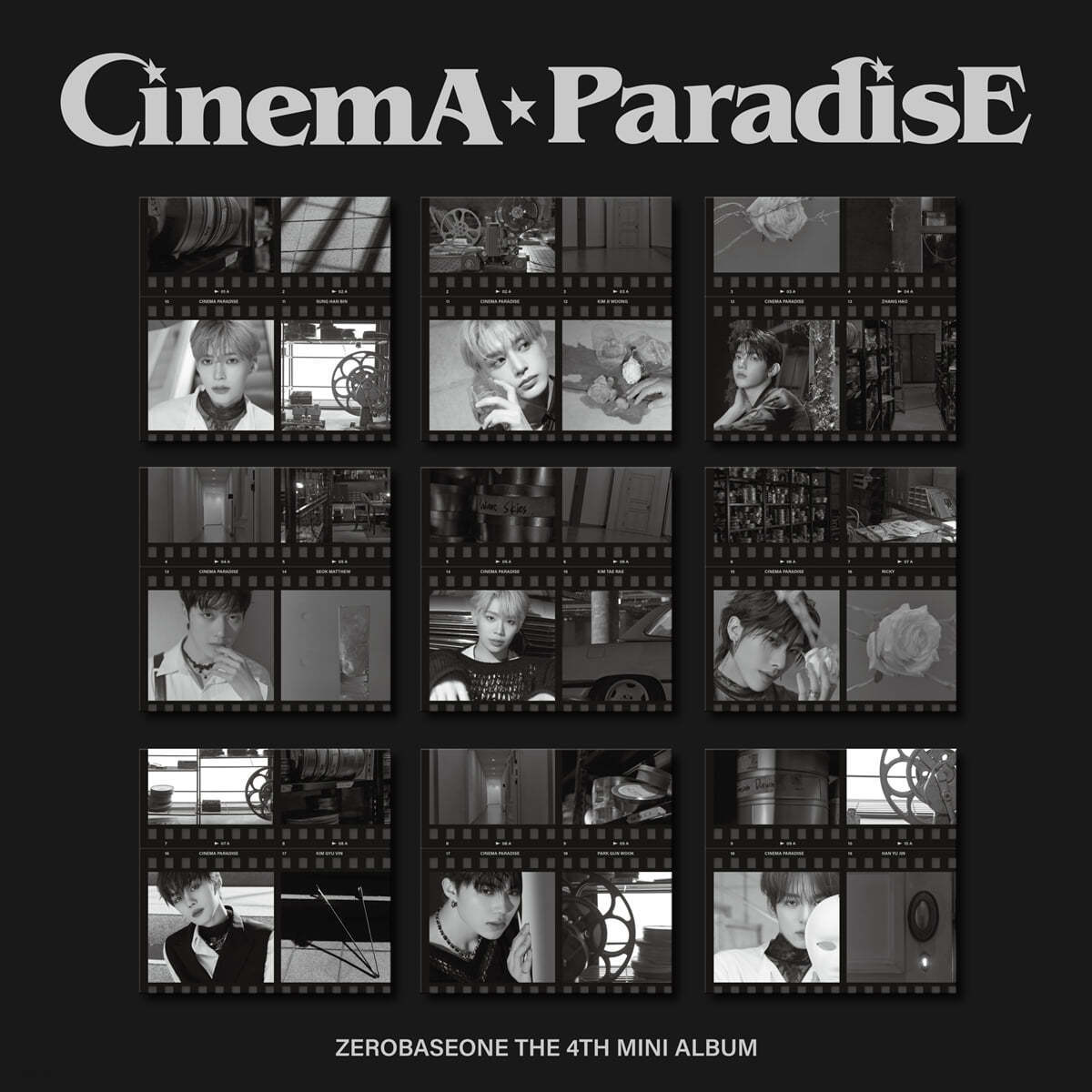 ZEROBASEONE - CINEMA PARADISET / The 4th Mini Album (DIGIPACK ver.) 9点 セット yes24 ver 並行輸入純正品