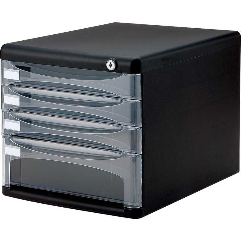 ナカバヤシ　セキュリティデスクトップケース4段　A4SK4D 4,655円