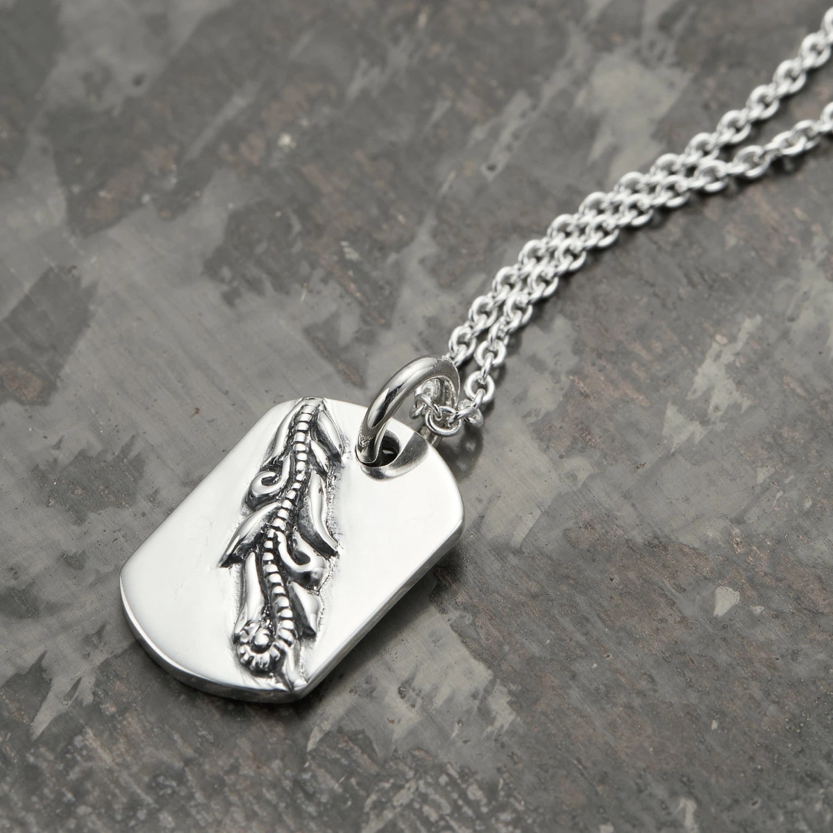 ネックレス メンズ シルバー925 ドッグタグ プレート アラベスク調 模様 植物 シンプル 8,028円