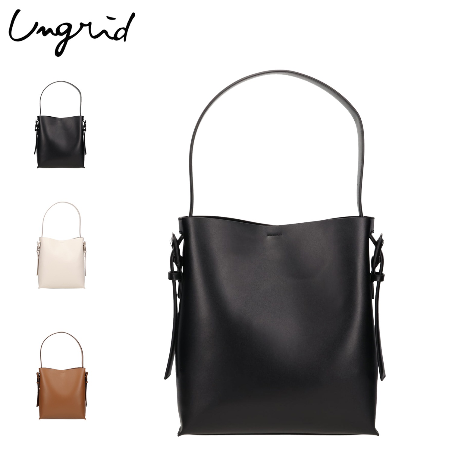 ショルダーバッグ ハンドバッグ レディース 斜めがけ 大人 軽量 ソフトスムース UNG-54010B