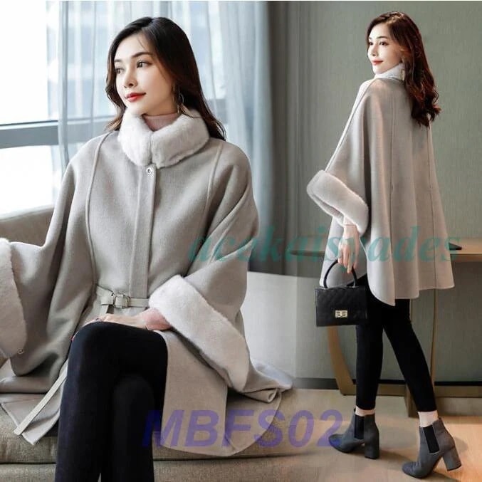 アウター レディース ロング ミセス 無地 ポンチョコート 30 シンプル チェスターコート ケープコート ファーコート 新作 ポンチョ マントコート 冬 カジュアル