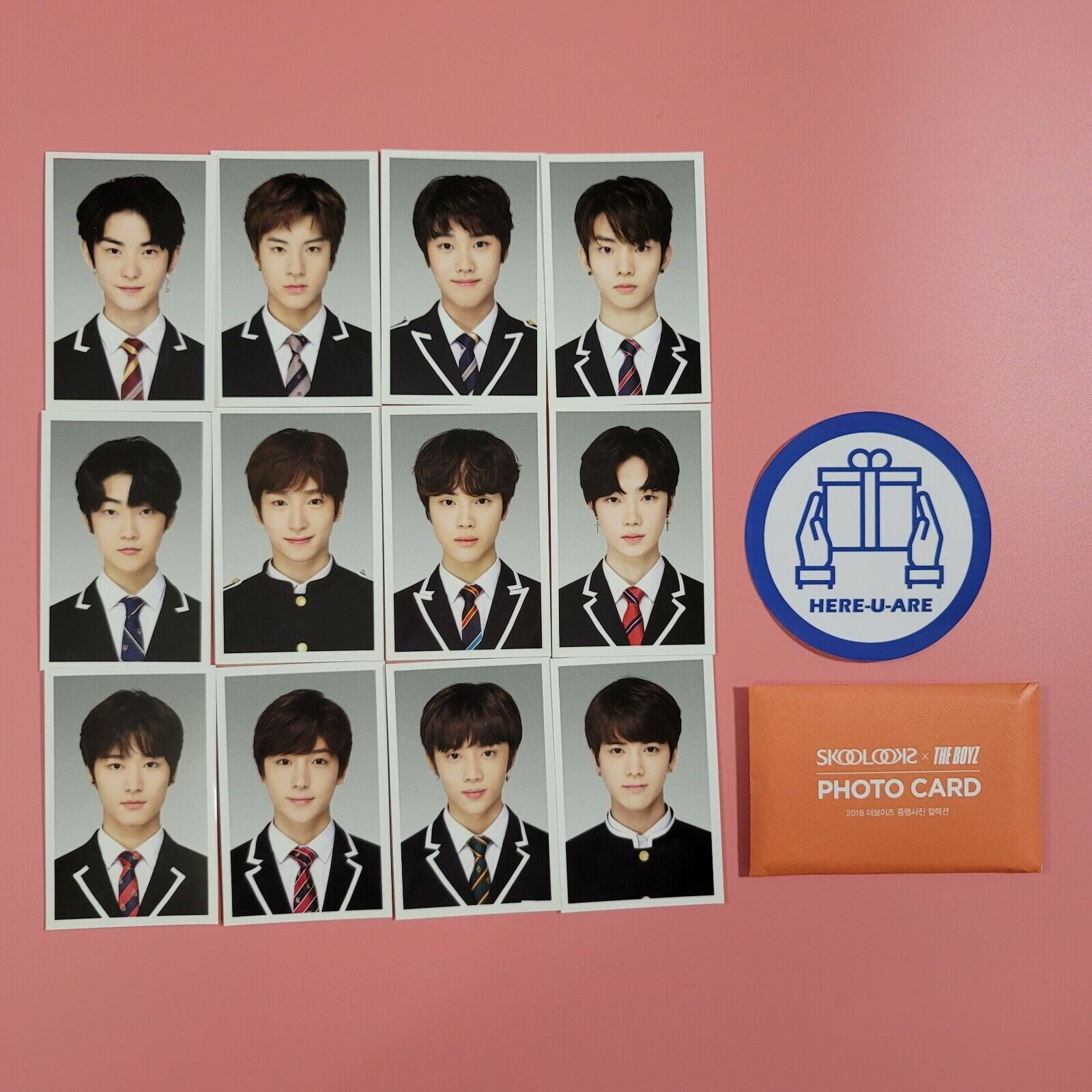 The boyz photocard set skoolooks ID card sunwoo yonghoon q kevin very rare NEW