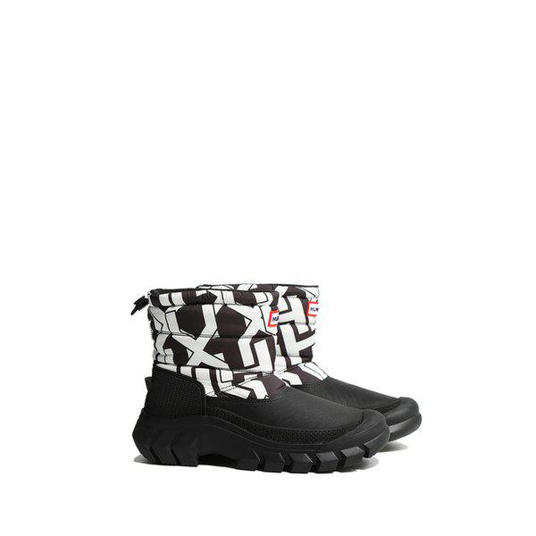 [女性] イントレピッドHプリントショートスノーブーツ - ブラック/ホワイト WFS1002PCTBWT