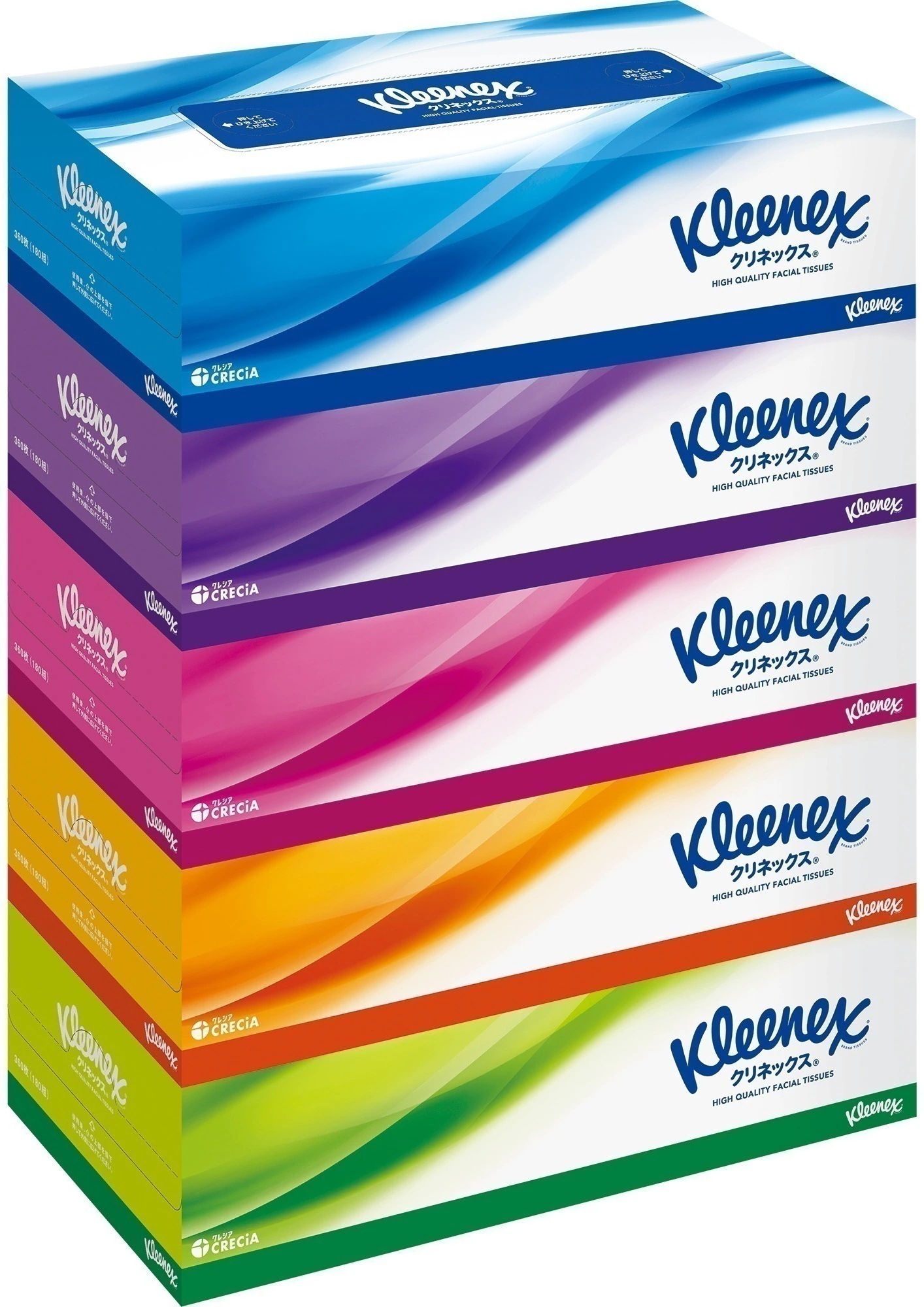 【12個セット]】ティッシュペーパー ティシュー 360枚（180組） 5箱 まとめ買い ティッシュ 箱ティッシュ メガ割