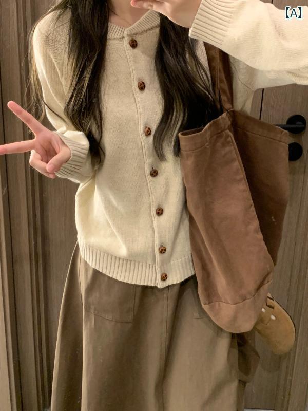 ニット レディース カーディガン おしゃれ カジュアル 大きめサイズ スリム セーター ソフト 秋冬 トップス