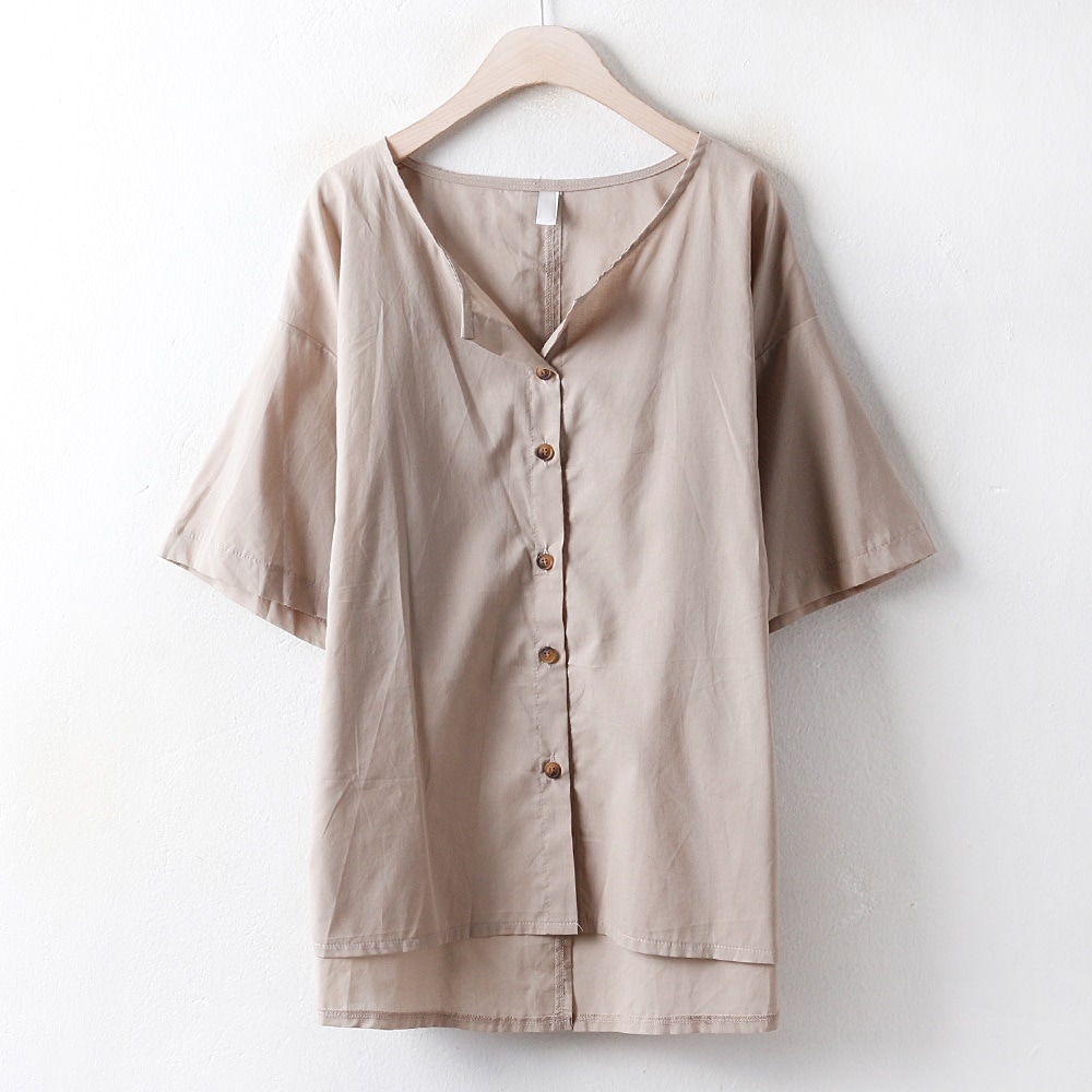 服韓国服ファッション大きいサイズルーズメジブラウスLT2766M807 real bigsize korea fashion