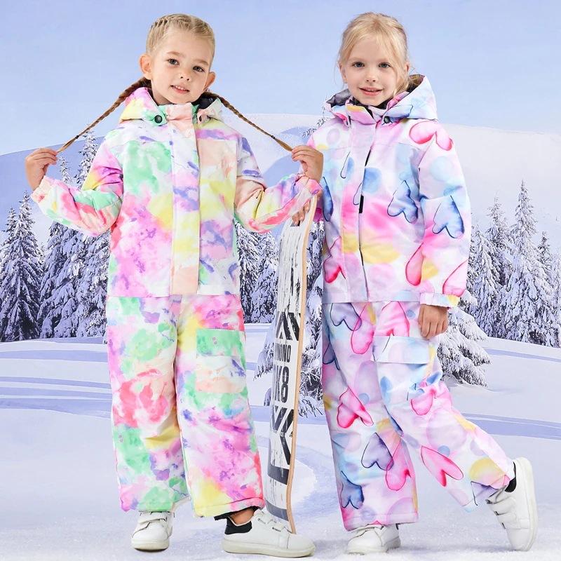 【急速出荷!】スノーボードウェア 子供用 スノボウェア つなぎ オールインワン スキーウェア キッズ スノーボード ウェア 上下セット 男の子 女の子