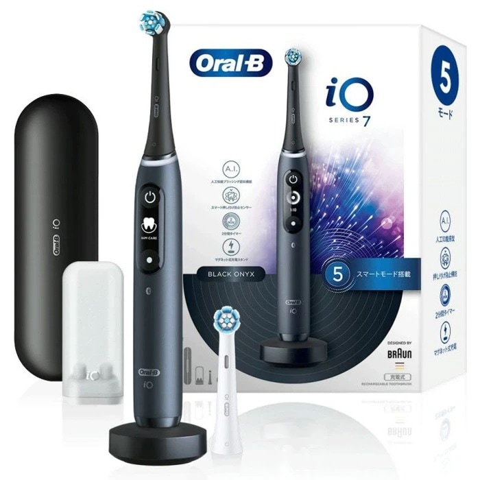 電動歯ブラシ オーラルB iO7 IOM72J22BDBK-W ブラックオニキス / 黒