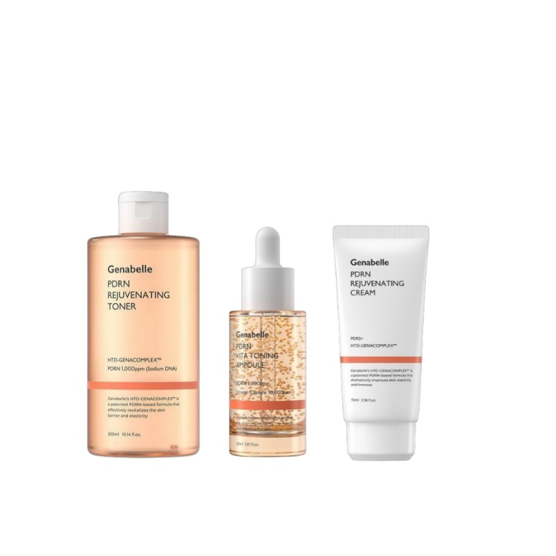 PDRN リジュビネイティング 3種類セット [トナー 300ml アンプル 30ml クリーム 70ml ]