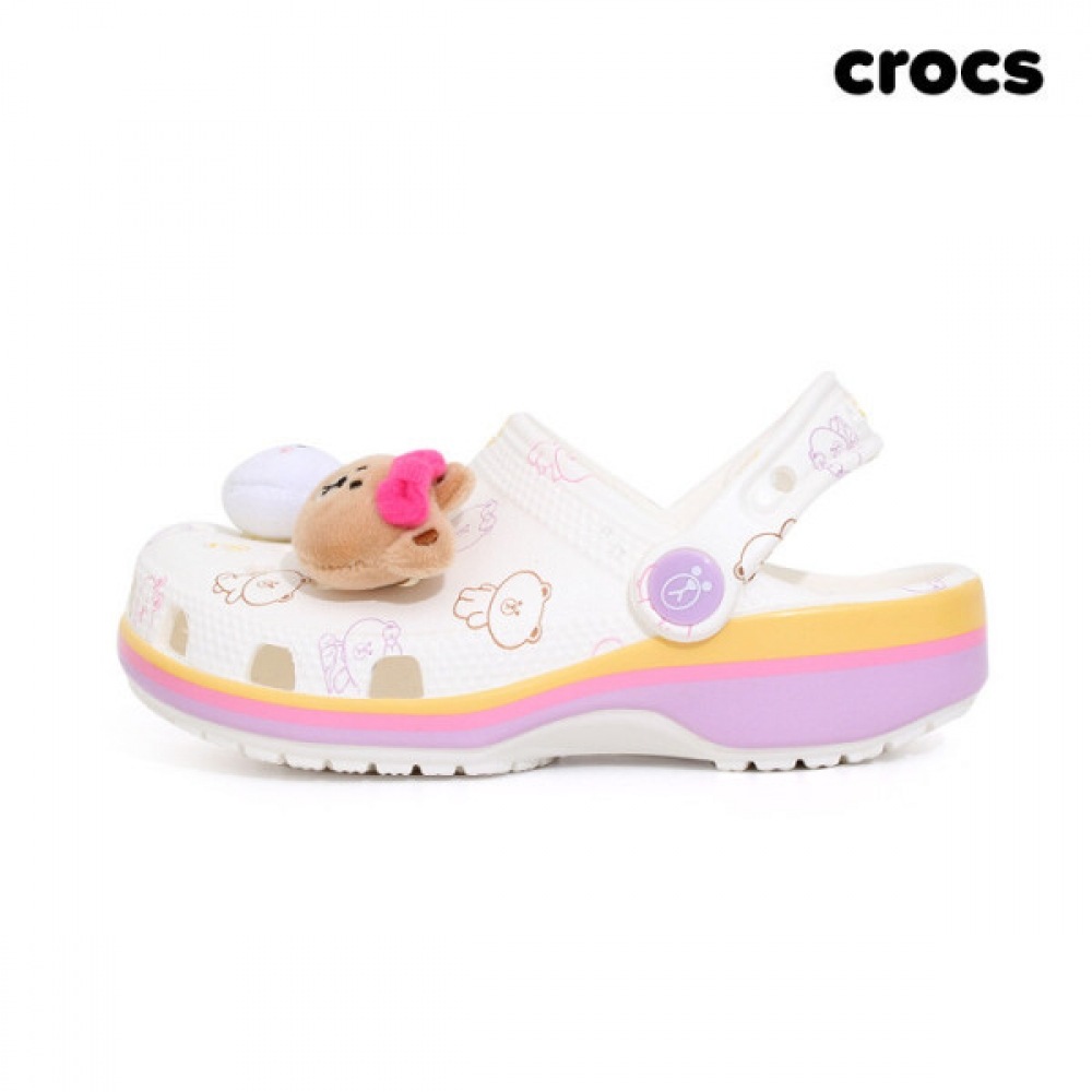 クロックス クラシック キッズ サンダル スリッパ ライン フレンズ