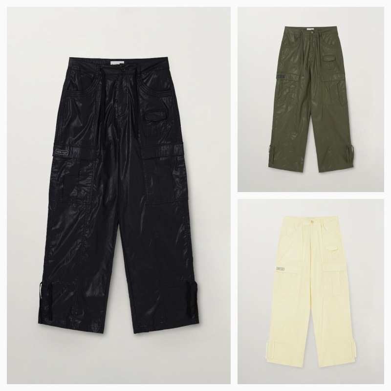 【SATUR】26SS (W) COATED COTTON CARGO PANTS : 3COLORS