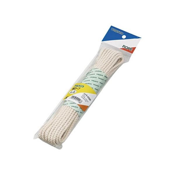 （まとめ）綿ロープ みつうち φ4mmx10m R-410M 1巻 [x5セット]