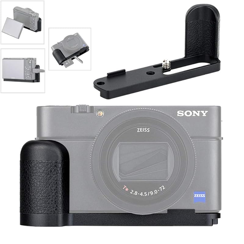 JJC 金属 ハンドグリップ Sony RX100 VII RX100M7 専用 電池交換便利 ホールド感を高める