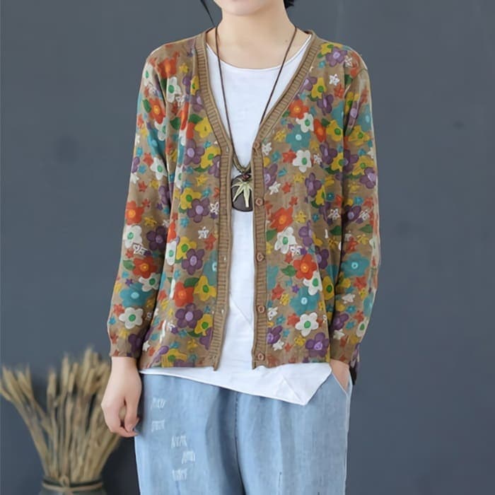 カーディガン ニット セーター レディース トップス 春 秋 冬 おしゃれ ゆったり 40代 50代 60代 ママ 服 シニア 体型カバー 12887 母 5,124円