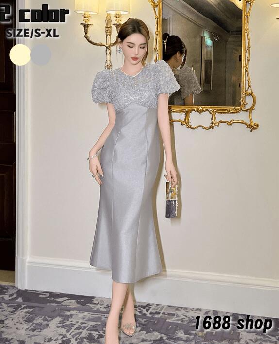 爆裂超特価 2025 タイトワンピース 姫系ワンピース　シンプル　ワンピース インポート ひざ丈 ミドル丈 エレガント　韓国ファッション シンプル Vネック パーティドレス 半袖　お嬢様 セクシー ミ 5,347円