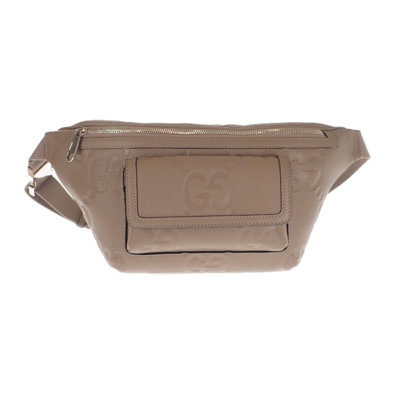 ジャンボGGベルトバッグ 645093 ボディバッグ レザー ブラウン メンズ【Aランク】