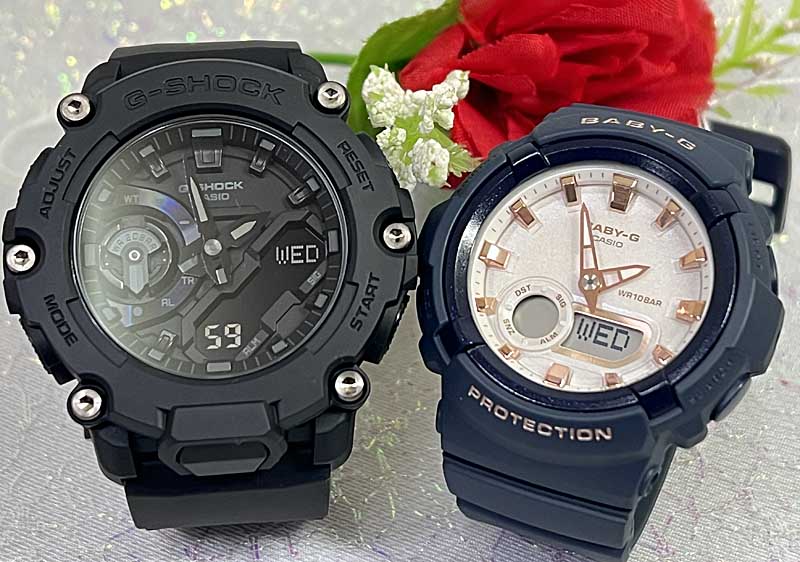 恋人たちのGショック ペアウオッチ Gショック G-SHOCK BABY-G ペア腕時計 カシオ 2本セット アナデジ 電池式 GA-2200BB-1AJF BGA-280BA-2AJF クリスマ 22,968円