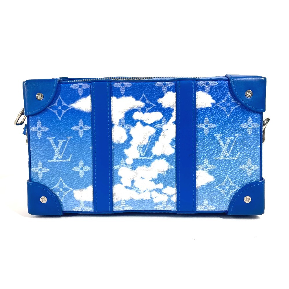 ショルダーバッグ M45432 ソフトトランクウォレット モノグラムクラウズ 雲 斜め掛け カバン ポシェット 長財布 クラッチバッグ レザー ブルー
