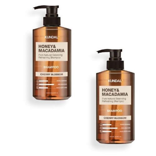 クンダルハニー マカダミアネイチャーシャンプーチェリーブラッサム500ml x 2本しっとりとした香りのよいヘアケアシャワー